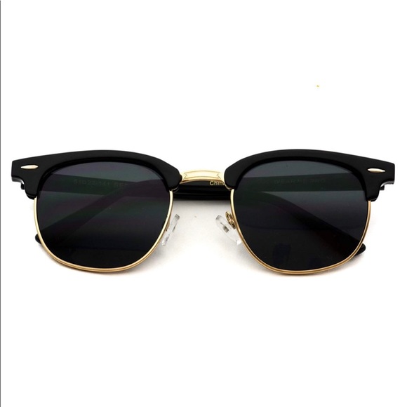 Daily Deal Bin Accessories - Clubmaster Sunglasses Black Frame Lens Polarized